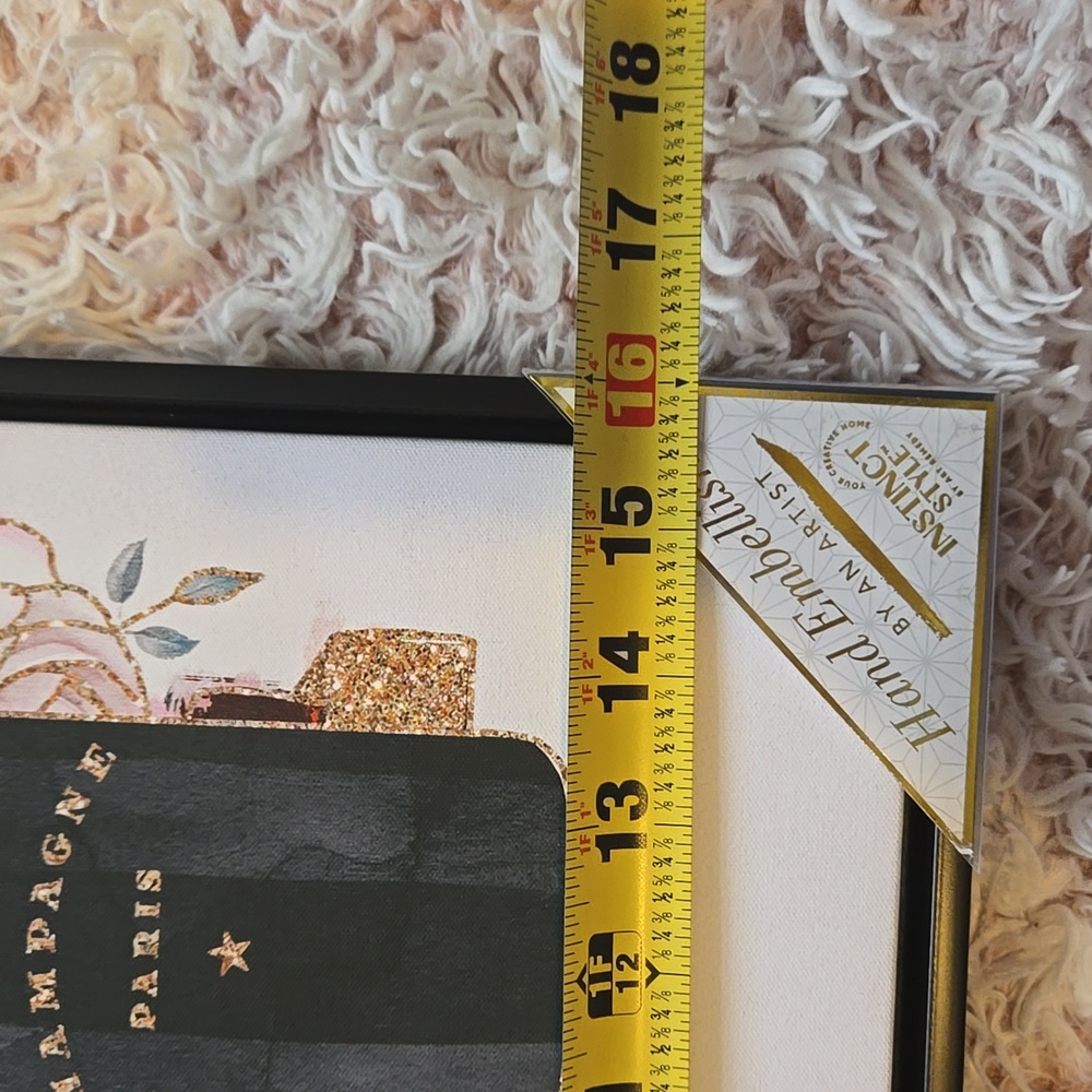 🥀NWT Hand Embellished Chanel Prada Gucci Wall Art - Picture 7 of 7